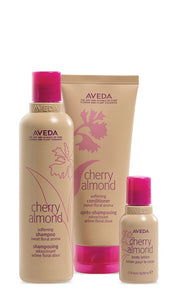 Cherry almond softening hair and body trio